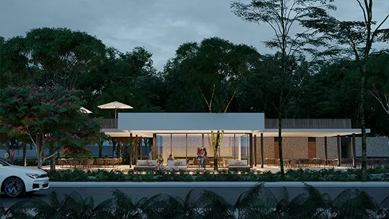 Vista casa club principal